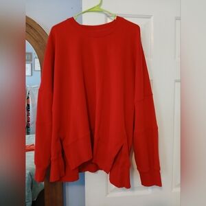 PINK Victoria's Secret Vibrant Red Sweatshirt